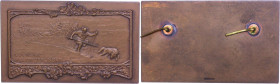 Medaillen Medaillen Deutschland vor 1900
 Schweden, Bronzeplakette (ca. 90,4x53mm, ca. 119,96g), o.J., unsigniert, Plakette des schwedischen Skiverba...