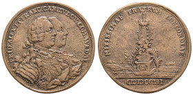 Medaillen Medaillen Deutschland vor 1900
 1900 WIED-NEUWIED und WIED-RUNKEL, späterer Guss einer Silbermedaille (Dm. 39mm, ca. 17,49g). Av.: FRID. AL...