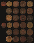 Medaillen Medaillen Ausland vor 1900
 Frankreich, Lot von 13 Bronzemedaillen zu unterschiedlichen Anlässen. Dabei Medaillen u.a. von Caqué und Domard...