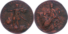 Medaillen Medaillen Ausland vor 1900
 Österreich, Maria Theresia, Bronzegussmedaille (Dm. ca. 39,4mm, ca. 13,53g), o.J. (1745), unsigniert, Spottmeda...