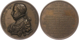 Medaillen Medaillen Ausland vor 1900
 Frankreich, Bronzemedaille (Dm. ca. 51,50mm, ca. 58,19g), 1835, von F. Caque, auf Charles IX. Av: Brustbild nac...