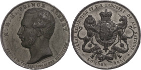 Medaillen Medaillen Ausland vor 1900
 Großbritannien, Zinnmedaille (Dm ca. 38mm, 17,65g),1851., von W.J.Taylor. Auf die Industrieausstellung in Londo...