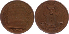 Medaillen Medaillen Ausland vor 1900
 Belgien, Kupfermedaille (Dm ca. 32mm, 15,50g), o. J. (um 1864), unsigniert. Zum 200 jährigen Jubiläum der könig...