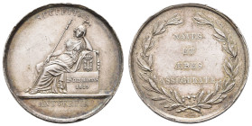 Medaillen Medaillen Ausland vor 1900
 Belgien, Silbermedaille (Dm. 30,36mm, 14,27g), 1819, auf die Ereignisse in Antwerpen am 29. März 1819, starke R...