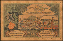 Banknoten Deutsche Reichsbanknoten 1874-1945
 5 Millionen Mark, 1923, Druck in grün/blau/rot auf hellbraunem Leder, farbfrische und sehr gute Gesamte...