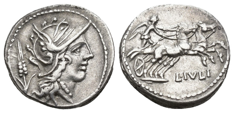 REPÚBLICA ROMANA. JULIA. L. Iulius. Denario. Roma (101 a.C.). A/ Cabeza de Roma ...