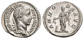 IMPERIO ROMANO. ALEJANDRO SEVERO. Denario. Roma (222-228). A/ Cabeza laureada y drapeada a der.; IMP C M AVR SEV ALEXAND AVG. R/ Annona a izq. con cor...