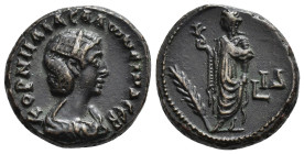 IMPERIO ROMANO. SALONINA (bajo Galieno). Tetradracma. Alejandría A/ Busto diademado y drapeado a der.; COPNELIA CALWNEINA CEB. R/ Spes a izq. con flor...