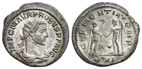 IMPERIO ROMANO. PROBO. Antoniniano. Antioquía (276-282). A/ Busto radiado y drapeado a der.; IMP C M AVR PROBVS P F AVG. R/ Júpiter a der. tendiendo g...