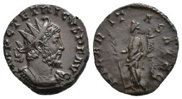 IMPERIO ROMANO. TÉTRICO I. Antoniniano. Colonia (271-274). A/ Busto radiado y acorazado a der.; IMP C TETRICVS P F AVG. R/ Hilaritas a izq. con cornuc...