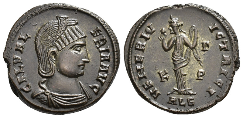 IMPERIO ROMANO. GALERIA VALERIA. Follis. Alejandría (308-310). A/ Busto diademad...