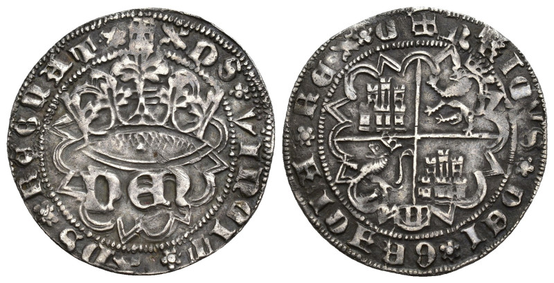 REINOS DE CASTILLA Y LEÓN. ENRIQUE IV. Real. Segovia. AR 3,38 g. 26,42 mm. III-7...