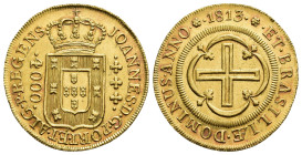MONEDA EXTRANJERA. BRASIL. Juan VI. 4000 reis. 1813. Río de Janeiro. AU 8,02 g. 26,4 mm. Go-34.05. EBC+.
