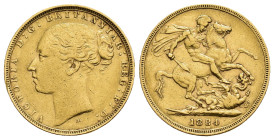 MONEDA EXTRANJERA. GRAN BRETAÑA. Victoria I. Soberano. 1884. KM-752. AU 7,95 g. 22,1 mm. MBC.