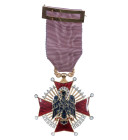 MEDALLAS Y CONDECORACIONES. Francisco Franco. Orden de Cisneros. Cruz de Caballero. 54,62 x 50,33 mm. Guerra-456. EBC.