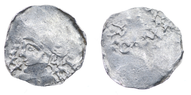 Germany. Aachen. Heinrich II 1002-1024. AR Denar (18mm, 1.22g). Aachen mint. [+H...