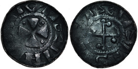 Germany. Meissen - Upper Lusatia area. Heinrich III 1046-1056 or Heinrich IV 1056-1084. AR Denar (19mm, 1.00g). Struck ca 1050-1060. Uncertain mint. C...