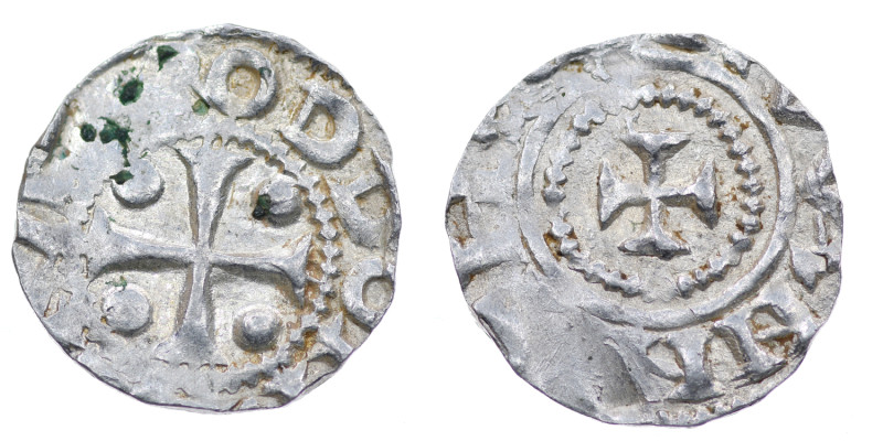 Germany. Saxony. Otto III 983-1002. AR Denar (16mm, 1.49g). Dortmund mint. ODDOI...