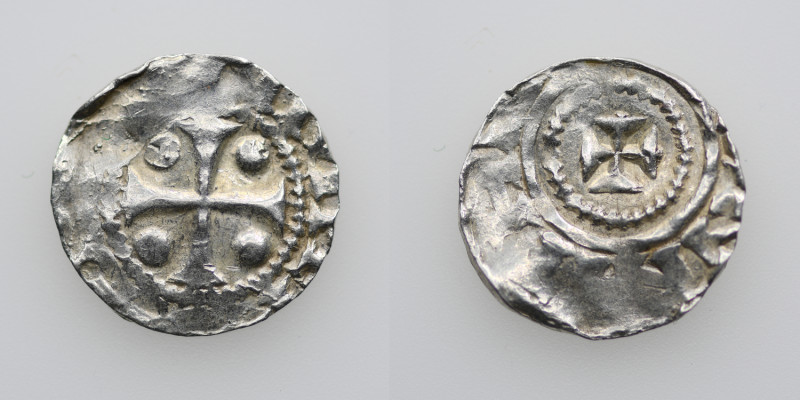 Germany. Saxony. Otto III 983-1002. AR Denar (16mm, 1.25g). Dortmund mint. [ODDO...