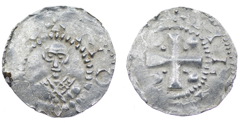 Germany. Mainz. Heinrich II 1002-1024. AR Denar (19mm, 1.75g). Mainz mint. Bust ...