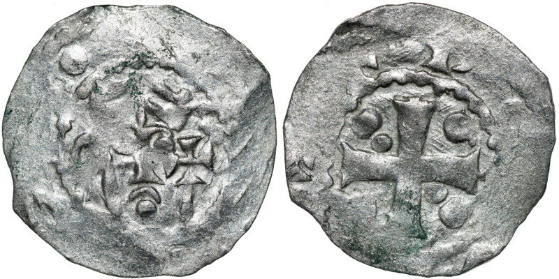 The Netherlands. Area around Tiel (Zaltbommel?). Ca 1050s. AR Denar (17mm, 0.84g...