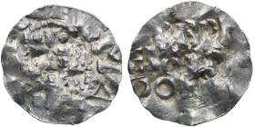 The Netherlands. Friesland. Wichmann III 994-1016. AR Denar (18mm, 0.82g). Uncertain mint in Friesland. Legend in two lines / [VVIC]MA[N•COM], cross w...