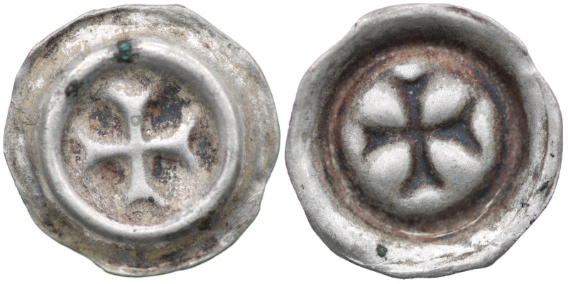 German Order. Anonymous. 1300-1350. AR Brakteat (Kreuzpfennig) (13mm, 0.27g). Cr...