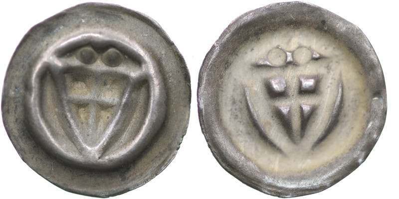 German Order. Anonymous 14th century. AR Brakteat (Schildpfennig) (13mm, 0.18g)....
