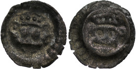 Germany. Mecklenburg. Anonymous. 14th century. AR Brakteat (Hohlpfennig) (13mm, 0.21g). Bull's head. Oertzen 176; Collection Bonhoff 173 var. Fine