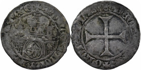 Germany. Lüneburg. 1432-1468. AR Schilling (24mm, 2.22g). 3 towers building behind wall / Cross. Jesse 515. Fine.