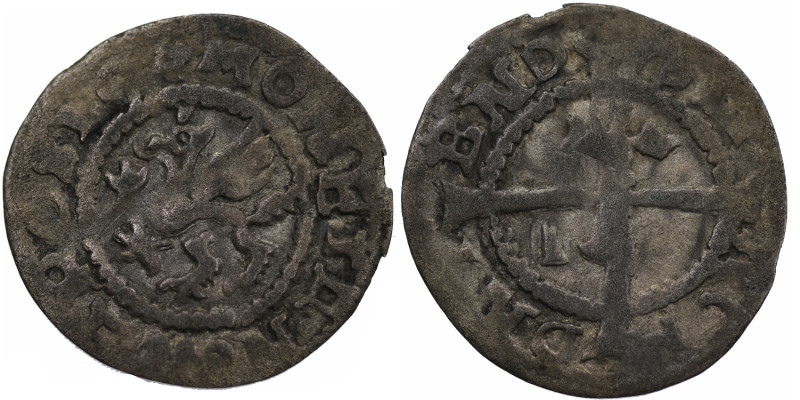 Germany. Rostock. After 1410. AR Witten (20mm, 0.81g). Griffin / Cross. Jesse 45...