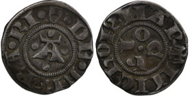 Italy. Ferrara. Nicolo III, 1393-1441. AR Grosso (16mm, 1.14g). ChIO, pellet in center / A , four pellets. Biaggi 747; MIR 221. Good, Fine
