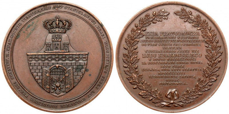 Medal, Izba Prawodawcza w imieniu Ludu Krakowskiego Stanisławowi hr. Wodzickiemu...
