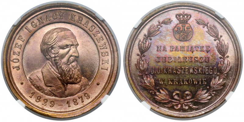 Medal, Józef Ignacy Kraszewski 1879 
Grade: NGC MS65 RD 

More photos and ful...