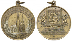 Medalik Pamiątka przeniesienia obrazu Matki Boskiej Ostrobramskiej 1888 r.