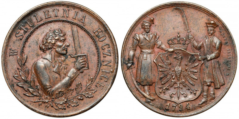 Medal, 100. rocznica Insurekcji Kościuszkowskiej 1894 (Głowacki) Wersja w brązie...
