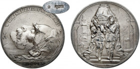 Medal, Józef Piłsudski, Rocznica Śmierci 1936 - w srebrze - RZADKI