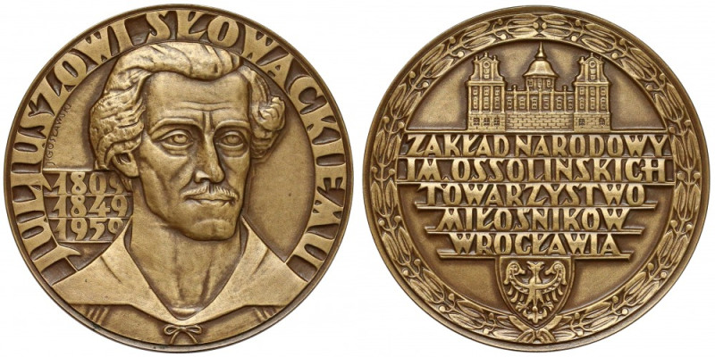 Medal, Juliusz Słowacki 1959 (Gosławski) Kopertka starego zbioru w komplecie. 
...