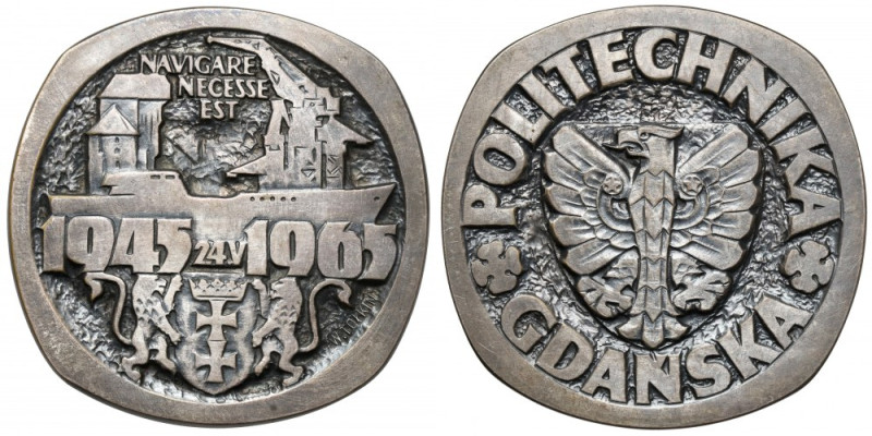 Medal, Politechnika Gdańska 1965 Tombak, , waga 78,22 g. 
Grade: UNC 

More p...