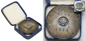 Medal, 200 lat Mennicy Warszawskiej 1766-1966 - tombak srebrzony - rzadkość