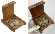 Medal, PTTK 1873-1973 - w drewnianym pudełku