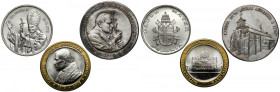 Medale - Jan Paweł II, zestaw (3szt) - w tym SREBRO