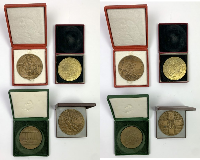 Medale - Jan Kochanowski, Muzeum Narodowe... (4szt) Brąz, średnica 69 mm, waga 1...