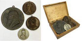 Medaliony - Poniatowski, Chrobry, Kościuszko, Kraszewski (4szt)