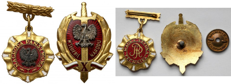 PRL, Zestaw odznak nagrodowych (2szt) 

More photos and full item description ...
