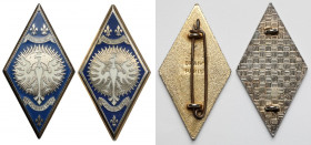 Odznaka, 5 Regiment Kirasjerów Royal Pologne - zestaw (2szt)