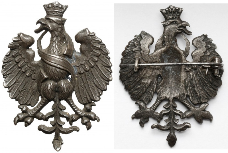 Orzeł Zygmuntowski - w srebrze - Franciszek Zając Odlew wykonany w srebrze, w kr...