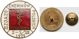Odznaka, II Zjazd Chemików Polskich 1929