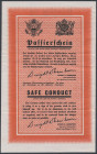 II Wojna Światowa, List Żelazny / Safe Conduct