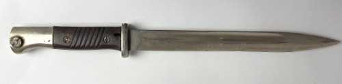 Bagnet niemiecki S84/98 od Mauser - bez pochwy Brak pochwy, całościowo poniklowa...